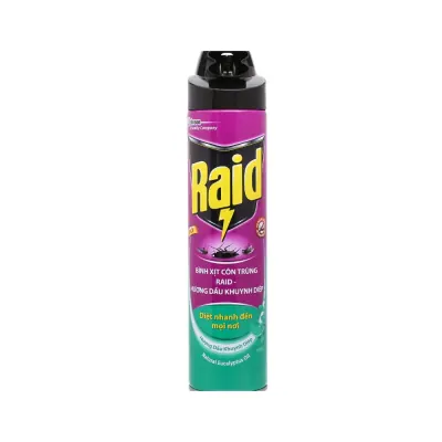 Bình Xịt Côn Trùng Raid Hương Dầu Khuynh Diệp 600ml