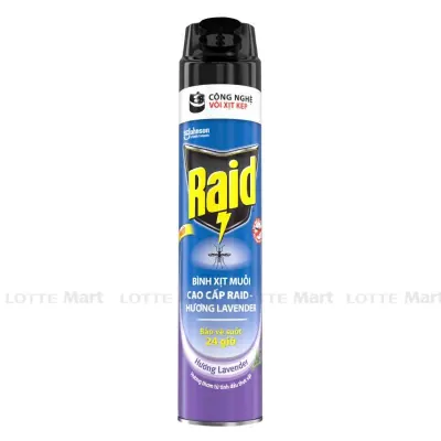 Bình Xịt Muỗi Raid Hương Lavender Chai 600ml
