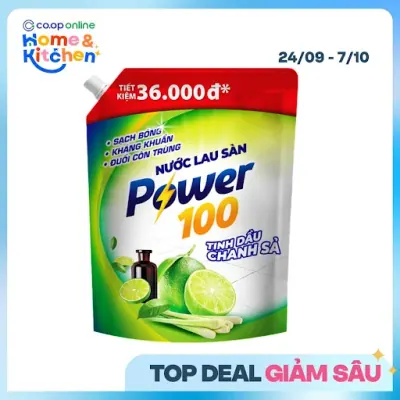 Nước Lau Sàn Tinh Dầu Chanh Sả Túi 3.2kg