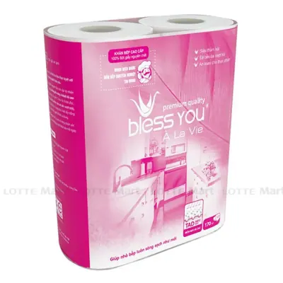 Lốc 2 Cuộn Khăn Bếp Đa Năng Bless You À La Vie 2 Lớp