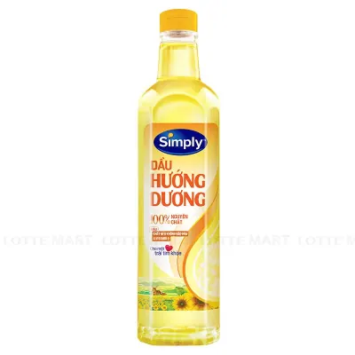 Dầu Hướng Dương Simply 100% Nguyên Chất Chai 1L
