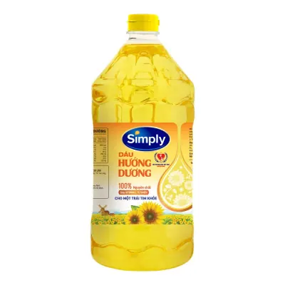Dầu Hướng Dương Simply 100% Nguyên Chất Chai 2L