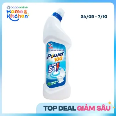 Nước Tẩy Toilet Power 100 Bạc Hà 900g