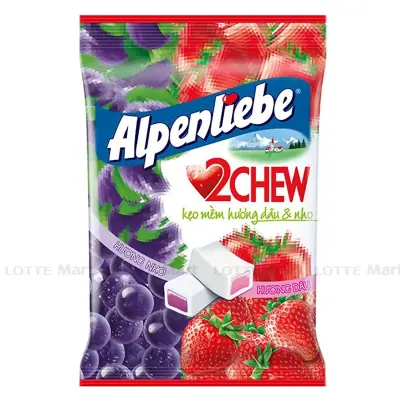 Kẹo Mềm Alpenliebe 2 Chew Vị Dâu Nho
