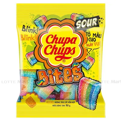 Kẹo Dẻo Chupa Chups Sour Bites Hương Trái Cây 90g
