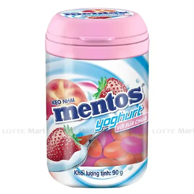 Kẹo Nhai Mentos Sữa Chua Hũ 90g
