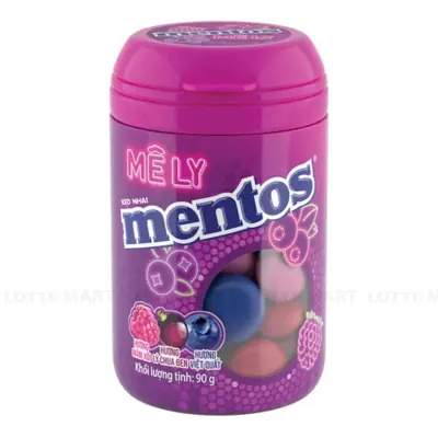 Kẹo Nhai Mentos Vị Quả Mọng Hũ 90g