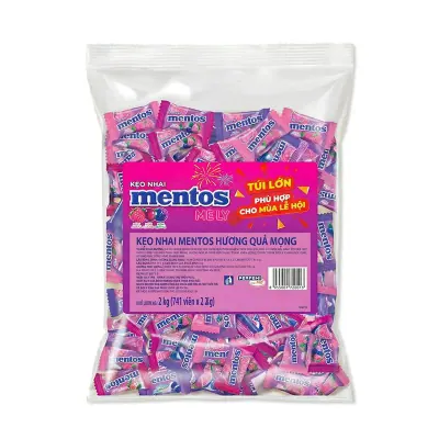 Kẹo Nhai Mentos Hương Quả Mọng Gói 2kg-x