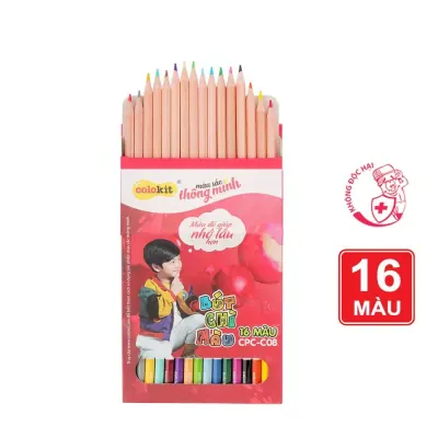 Bút Chì Màu Thiên Long CPC-08 Hộp 16 Màu