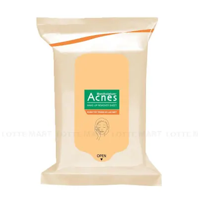 Khăn Tẩy Trang và Lau Mặt Acnes Make-Up Remover Gói 20 Miếng