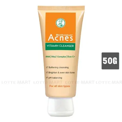 Kem Rửa Mặt Mentholatum Acnes Vitamin Cleanser 50g
