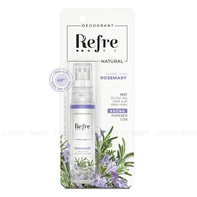 Xịt Ngăn Mùi Refre Natural Chiết Xuất Hương Thảo Chai 30ml