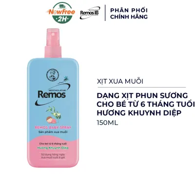 Xịt Xua Muỗi Remos Hương Khuynh Diệp Cho Bé 150ml