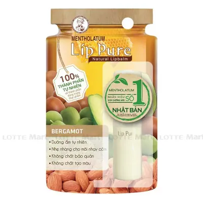 Son Dưỡng Môi Mentholatum Lip Pure Hương Cam Tây 3.9g