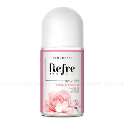 Lăn Ngăn Mùi Refre Hương Hoa Hồng Mộc Lan Thiên Nhiên 40ml