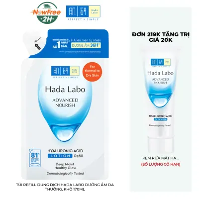 Túi Refill Dung Dịch Hada Labo Dưỡng Ẩm Da Thường, Khô 170ml