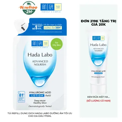 Túi Refill Dung Dịch Hada Labo Dưỡng Ẩm Tối Ưu Cho Da Dầu 170ml