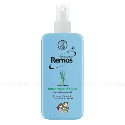Xịt Chống Muỗi Remos Hương Sả Chanh Chai 70ml