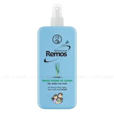 Xịt Chống Muỗi Remos Hương Sả Chanh Chai 150ml