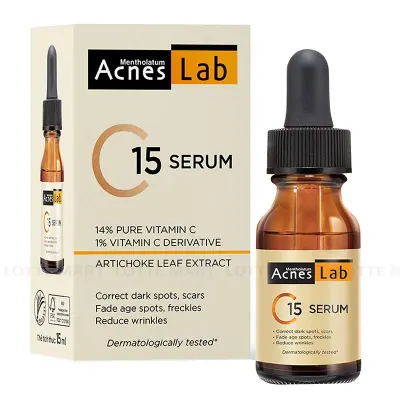 Serum Acnes Lab C15 Hỗ Trợ Dưỡng Sáng và Mờ Thâm Nám 15ml