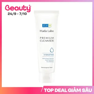 Sữa Rửa Mặt Dưỡng Ẩm Cao Cấp Hada Labo Premium Cleanser Hydrating Tuýp 100g