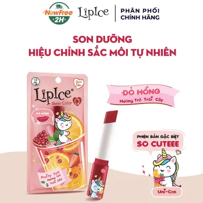 Son Dưỡng LipIce Hương Trà Trái Cây, Màu Đỏ Hồng 2.4g