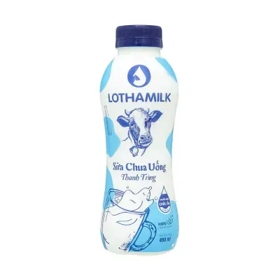 Sữa Yaourt Lothamilk Có Đường Chai Nhựa 490/500ml