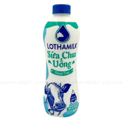 Sữa Chua Uống Thanh Trùng Lothamilk Chai 880ml