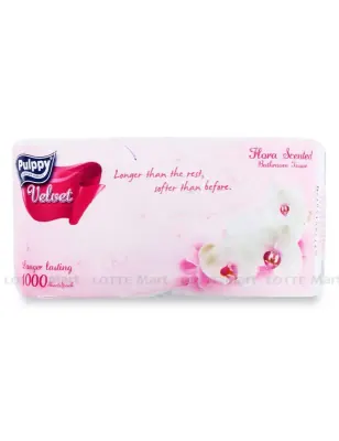 Giấy Vệ Sinh Pulppy Velvet Hương Hoa 2 Lớp 2 Cuộn