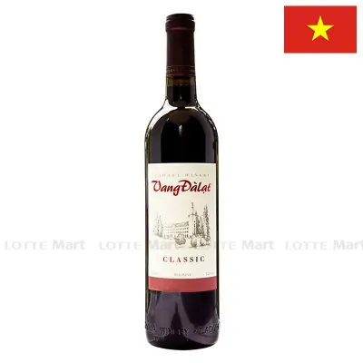 Rượu Vang Đỏ Đà Lạt Classic 12% Vol Chai 750ml
