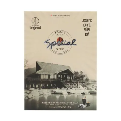 Cà Phê Sữa Đá Hòa Tan Trung Nguyên Legend 225g (25g x 9 Gói)