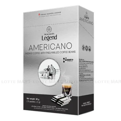 Cà Phê Trung Nguyên Legend Americano Hộp 15 Gói 2g