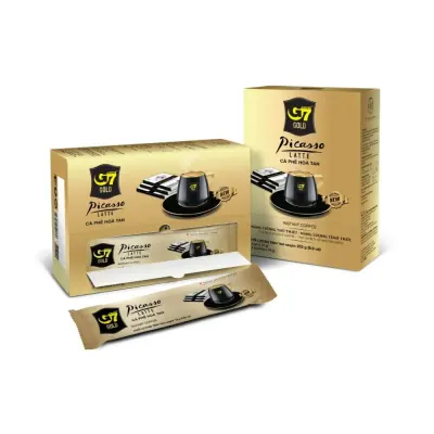 Cà Phê Hòa Tan Trung Nguyên G7 Gold Picasso Latte Hộp 14 Gói x 18g