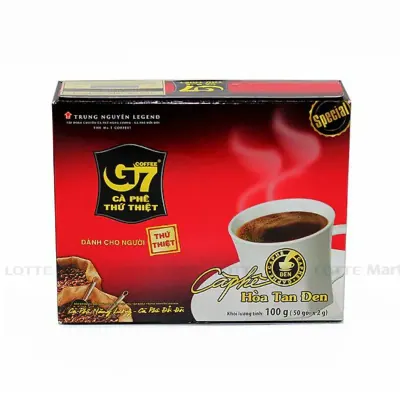 Cà Phê Trung Nguyên G7 Hòa Tan Đen 50 Gói 2g