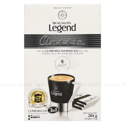Cà Phê Hòa Tan Legend Classic Trung Nguyên 17g (Hộp 12 Gói)