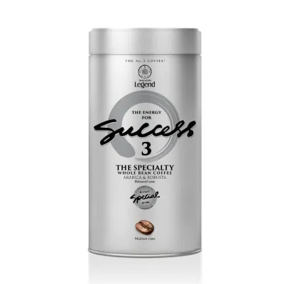 Cà Phê Hạt Rang Success 3 Lon 340g
