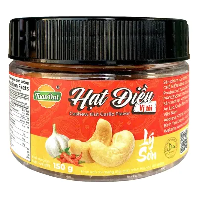 Hạt Điều Vị Tỏi Tuấn Đạt 150g