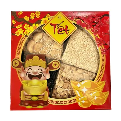 Kẹo Tứ Vị Tuấn Đạt Hộp 450g
