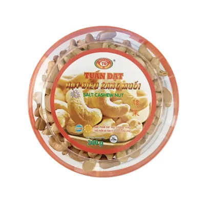 Hạt Điều Rang Muối Tuấn Đạt Hộp 300g