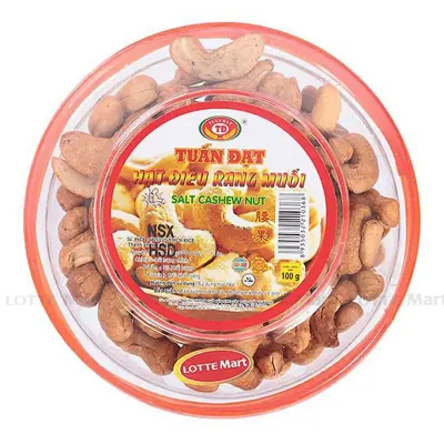 Hạt Điều Rang Muối Tuấn Đạt 100g