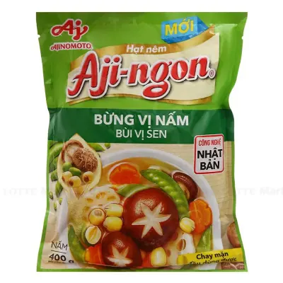 Hạt Nêm Aji-Ngon Nấm Hương và Hạt Sen Gói 400g