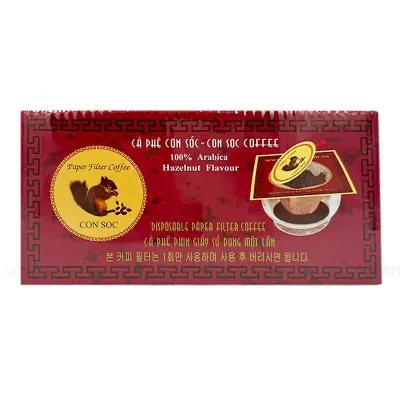 Cà Phê CON SÓC Phin Lọc Tím 10g x 10 Gói