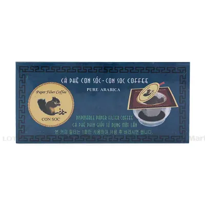 Cà Phê CON SÓC Phin Lọc Xanh 10g x 10 Gói