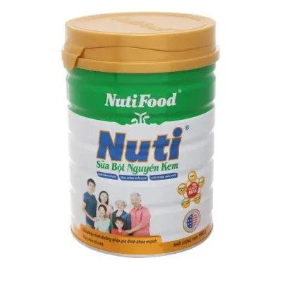 Sữa Bột Nuti Nguyên Kem Hộp 900g (Hộp Thiếc)