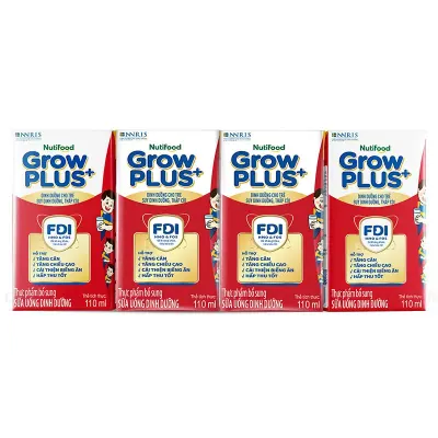 Lốc 4 Hộp Sữa Growplus+ Suy Dinh Dưỡng 110ml