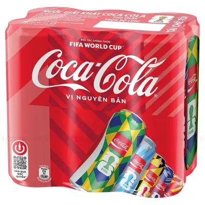 Lốc 6 Lon Nước Ngọt Coca Cola 320ml