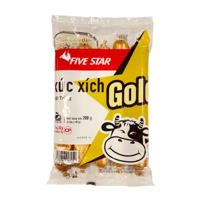 Xúc Xích CP Tiệt Trùng Gold Five Star 5x40g