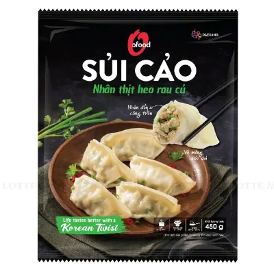 Sủi Cảo O'Food Nhân Thịt Heo Rau Củ 450g