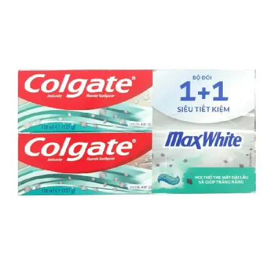 Kem Đánh Răng Colgate MaxWhite 2×137/170g