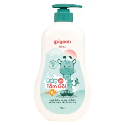 Dầu Tắm Gội Pigeon Baby 2in1 Chiết Xuất Jojoba 700ml